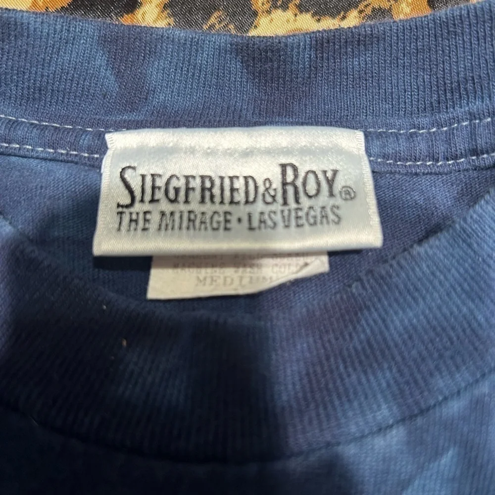 Vintage Siegfried & Roy White Tiger Tie Dye T-Shirt - Picture 5 of 7